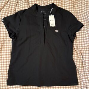 Figs Women's Black Francisca top